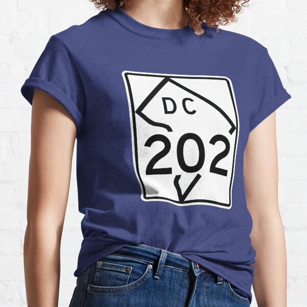 Washington DC Route 202 (Area Code 202) Classic T-Shirt