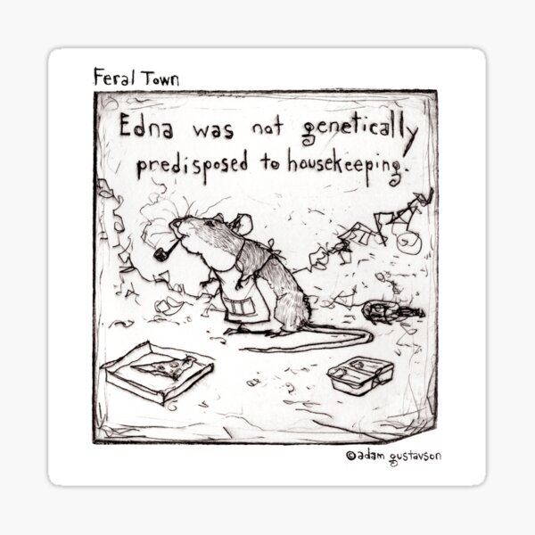 Item preview, Feral Town- Edna the Mouse designed and sold by Adam Gustavson.