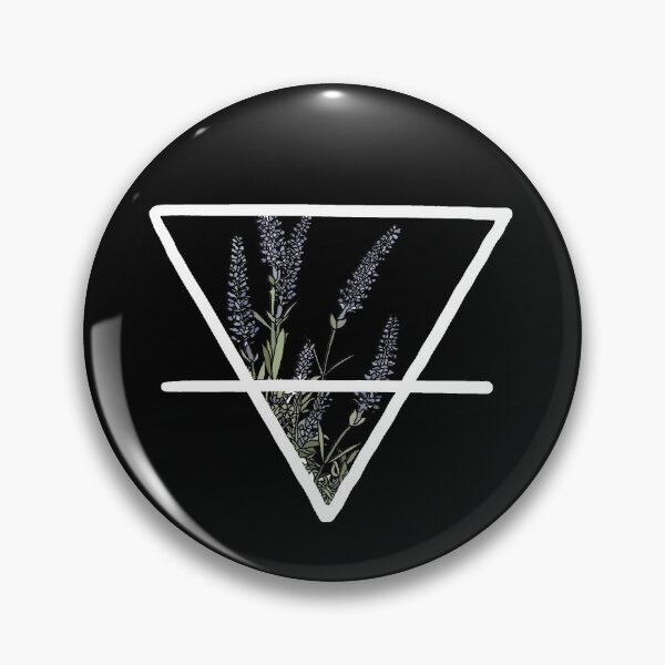Artikelvorschau, Grüne Hexe - Erdsymbol mit Lavendel entworfen und verkauft von LavenderMae.