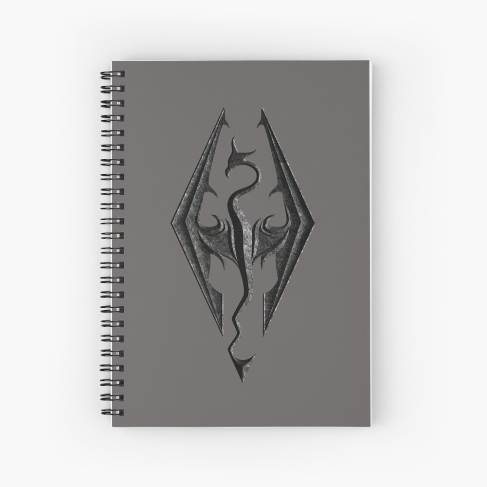 The Elder Scrolls V Skyrim Dragon Logo Art Print By Coolkinglou Redbubble