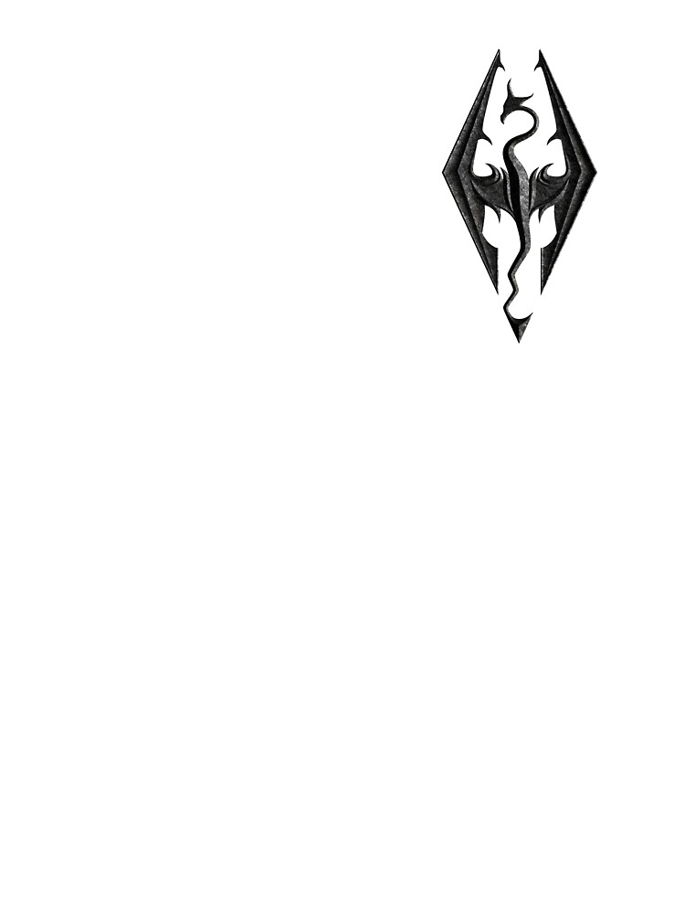 The Elder Scrolls V Skyrim Dragon Logo Baby One Piece By Coolkinglou Redbubble