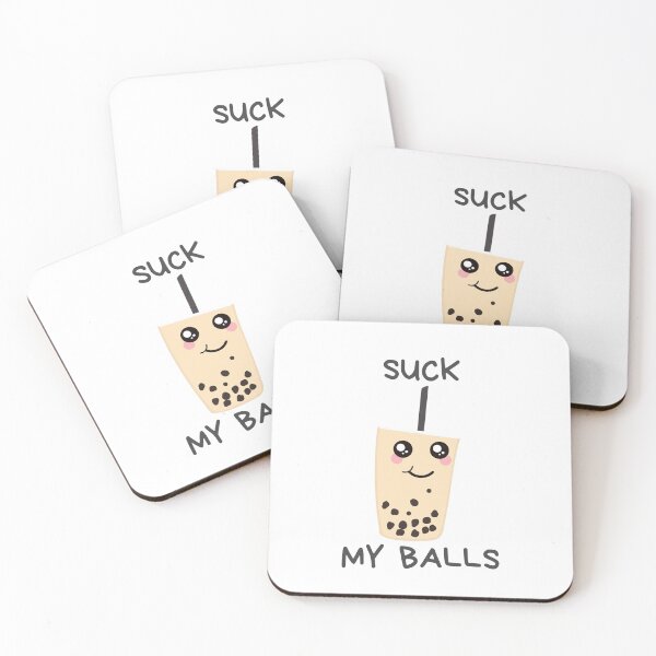 Item preview, Suck my Balls bubble Tea drink Funny Boba designed and sold by hasnimed.
