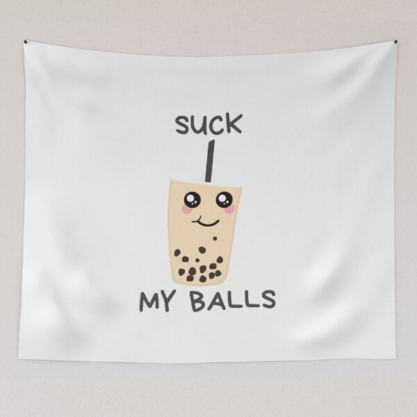 Item preview, Suck my Balls bubble Tea drink Funny Boba designed and sold by hasnimed.