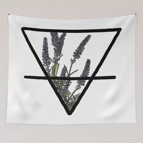Item preview, Green Witch - Earth symbol with lavender designed and sold by LavenderMae.