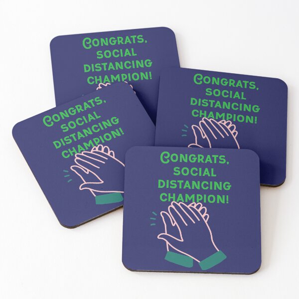 Item preview, Congrats, social distancing champion designed and sold by PaperDreamPod.