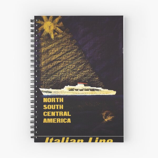 Item preview, Italian Line vintage travel poster designed and sold by stickart-marek.