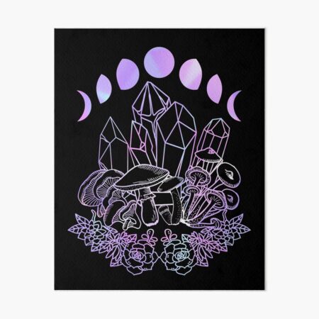 Moon Phases Crystals Succulents Mushrooms Witchy' Men's T-Shirt