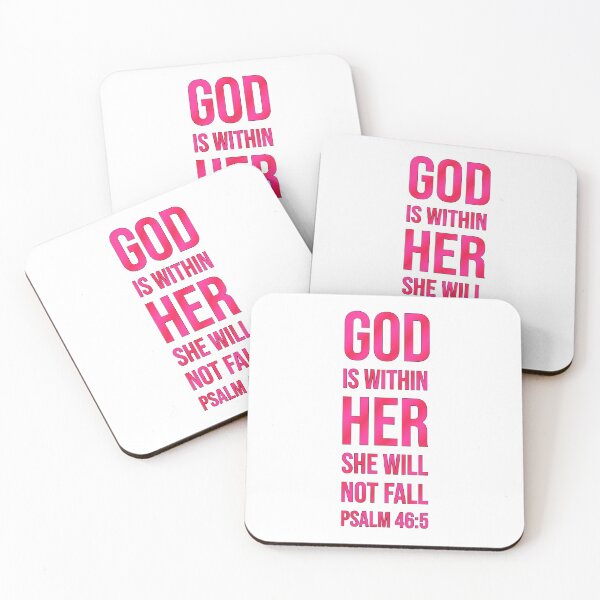 Item preview, God Is Within Her She Will Not Fall | Bible Verse | Psalm 46:5 designed and sold by christiangoods.