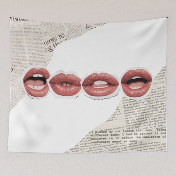 Item preview, Newspaper Lips designed and sold by RadiateCo.