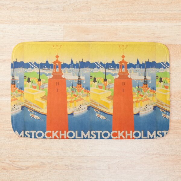Artikelvorschau, Stockholm vintage travel poster entworfen und verkauft von stickart-marek.