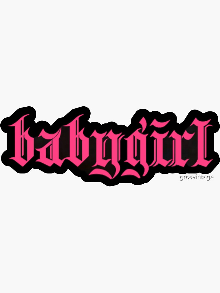 Babygirl Y2K Stickers 