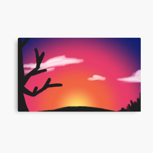 Dead Tree Sunset Canvas Print