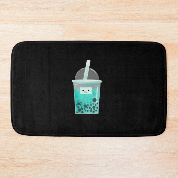 Item preview, Copy of blue / cyan / turquoise kawaii  kawaii boba / bubble tea  designed and sold by Jenny Romeril.