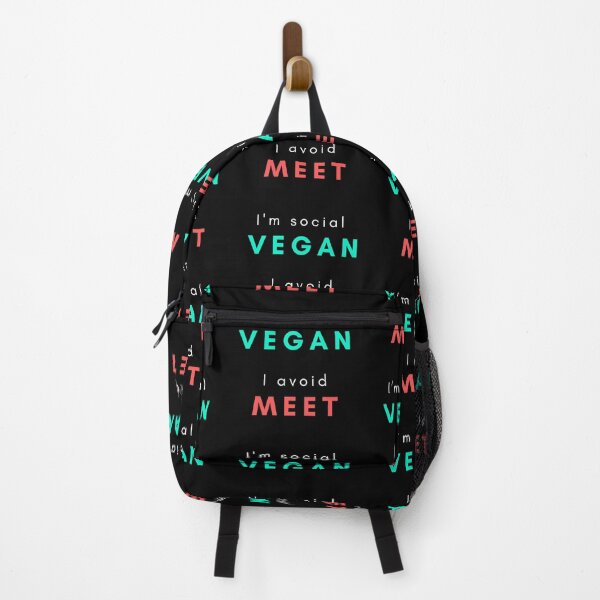 Item preview, I'm social VEGAN I avoid MEET designed and sold by Peaceful Life Co.