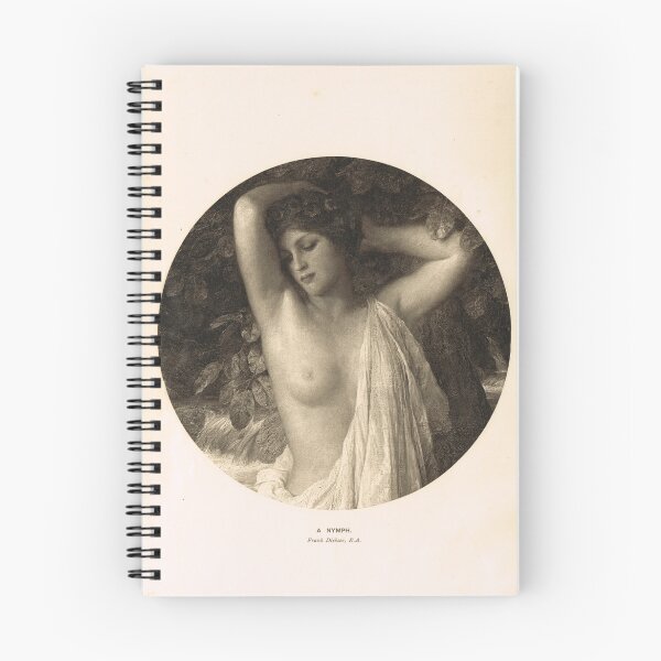 Item preview, A Nymph by Frank Dicksee Nubile Maiden 1912 designed and sold by artfromthepast.