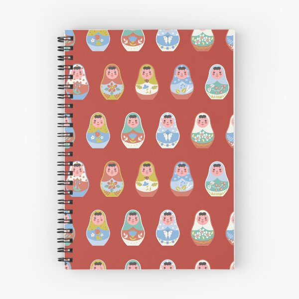 Item preview, pattern with nesting dolls designed and sold by burbura.