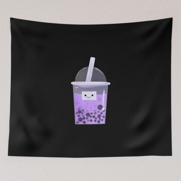 Item preview, Purple kawaii  kawaii boba / bubble tea  designed and sold by Jenny Romeril.