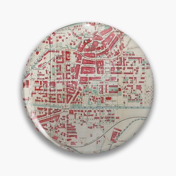 Item preview, Vintage Biel Switzerland Map (1906) designed and sold by BravuraMedia.