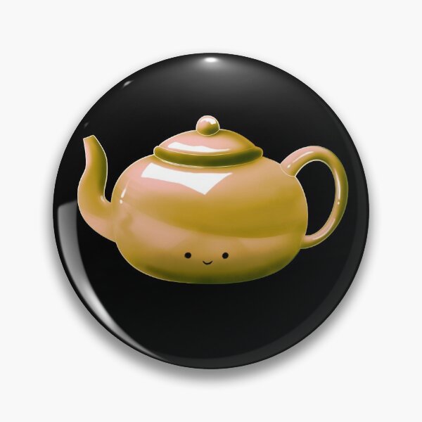 Item preview, Yellow kawaii  kawaii teapot/ tea  designed and sold by Jenny Romeril.