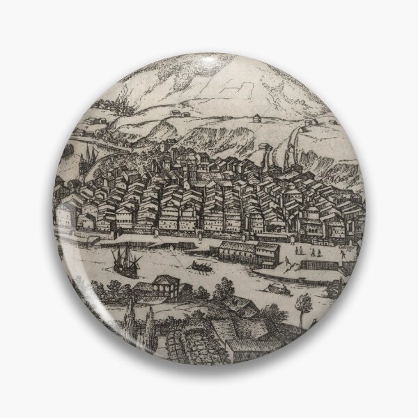 Item preview, Vintage Pictorial Map of Bilbao Spain (1575) designed and sold by BravuraMedia.
