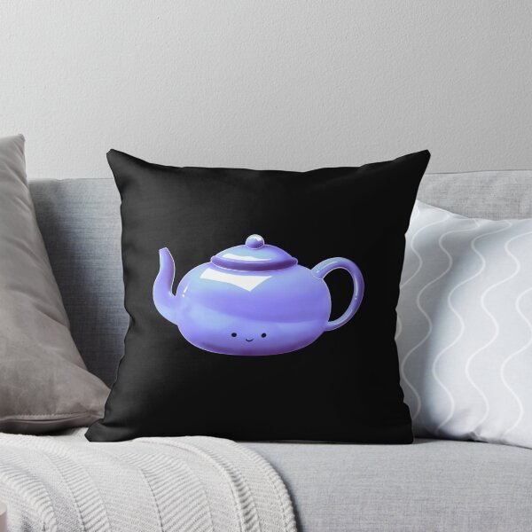 Item preview, Purple kawaii  kawaii teapot/ tea  designed and sold by Jenny Romeril.