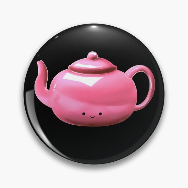 Item preview, Pink kawaii  kawaii teapot/ tea  designed and sold by Jenny Romeril.