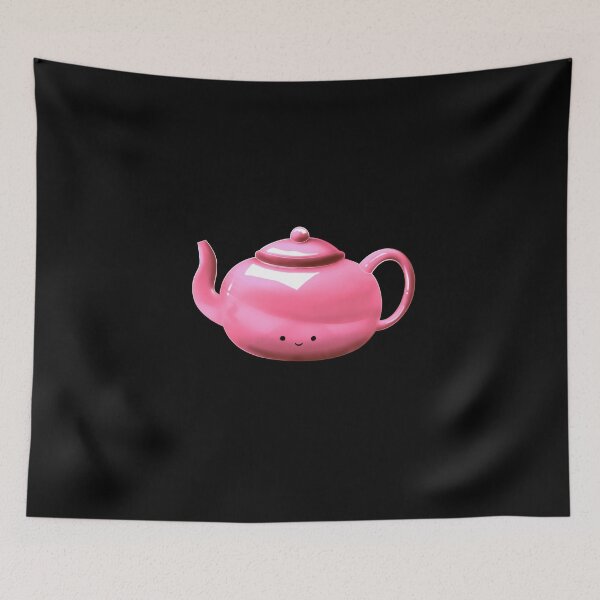 Item preview, Pink kawaii  kawaii teapot/ tea  designed and sold by Jenny Romeril.