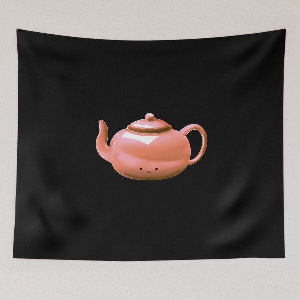 Item preview, orange kawaii  kawaii teapot/ tea  designed and sold by Jenny Romeril.
