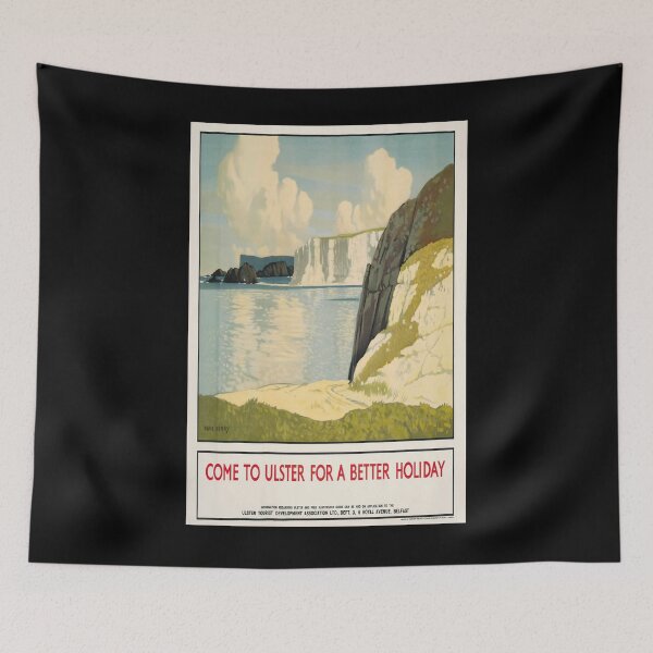 Item preview, Come to Ulster for a better Holiday vintage travel poster designed and sold by stickart-marek.