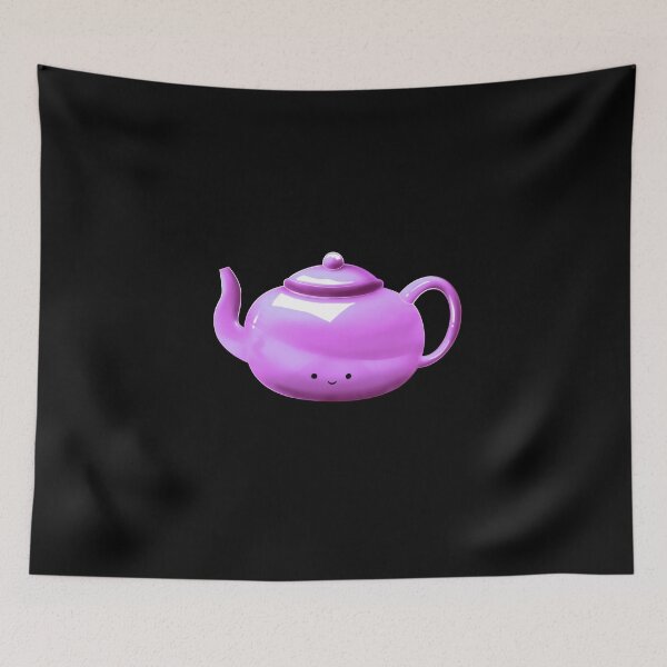 Item preview, magenta kawaii  kawaii teapot/ tea  designed and sold by Jenny Romeril.