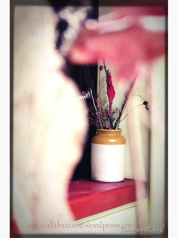 Thumbnail 2 of 2, Greeting Card, Clay Jar with dried flowers! designed and sold by CameraAndColors.