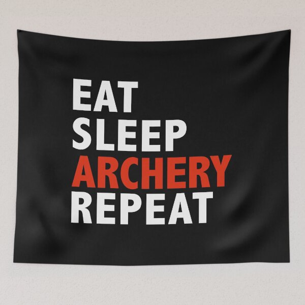 Item preview, Eat Sleep Archery Repeat  Hunting Bow Arrow designed and sold by losttribe.