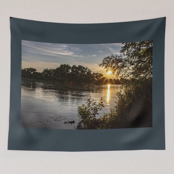 Item preview, Sun Setting over a Beautiful River designed and sold by Dianes-ART47.