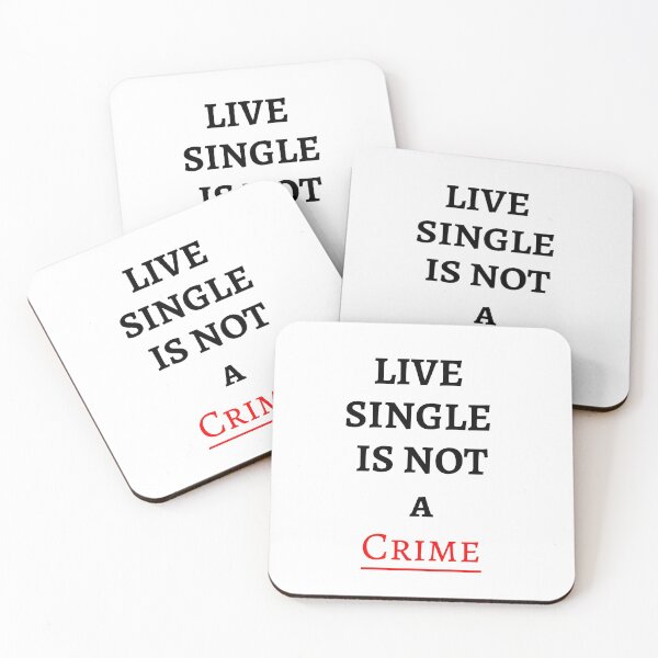 Item preview, Live single is not a crime for single woman and men girls with no boyfriend and boys with no girlfriend designed and sold by sultanahst.