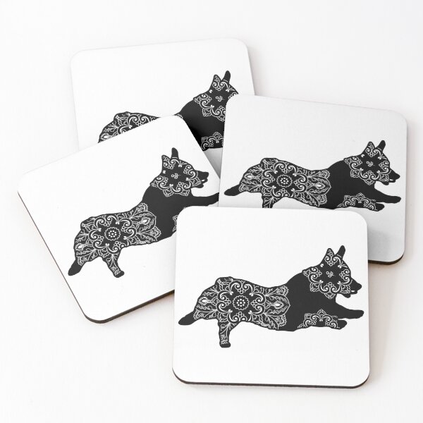 Item preview, Jumping Corgi Mandala designed and sold by DesignsofWhimsy.