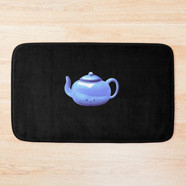 Item preview, blue kawaii teapot/ tea  designed and sold by Jenny Romeril.