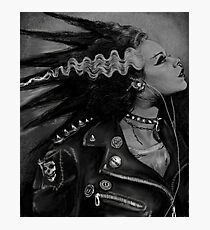 The Punk Rock Bride Photographic Print