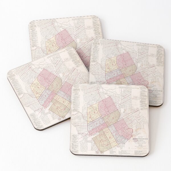 Item preview, Vintage Map of Birmingham AL (1903) designed and sold by BravuraMedia.