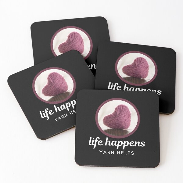 Item preview, Life Happens, Yarn Helps designed and sold by BossyStuff.