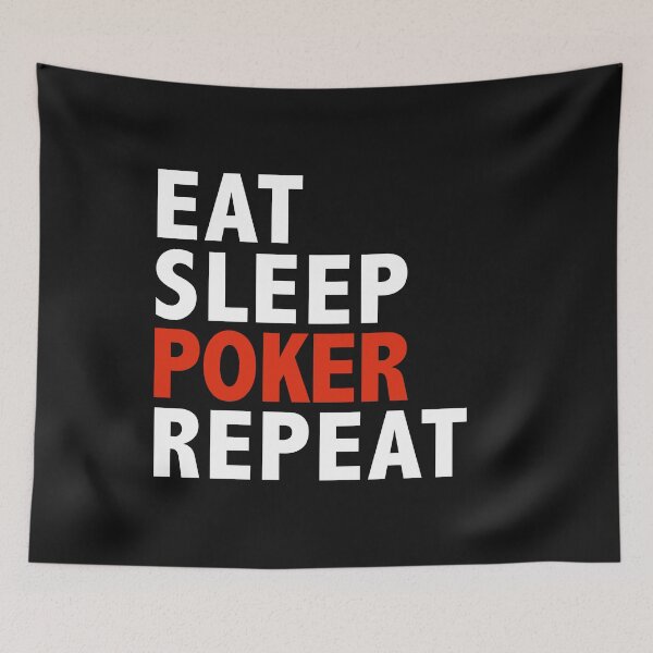 Item preview, Eat Sleep Poker Repeat Gambling Gambler designed and sold by losttribe.