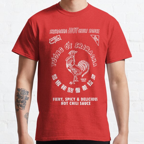 sriracha salsa logo Camiseta clásica
