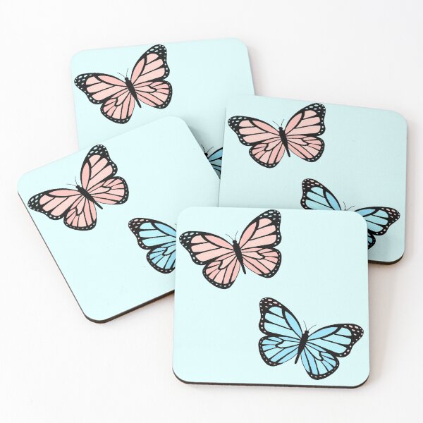 Item preview, Pink and Blue Butterflies designed and sold by Camille Albers.