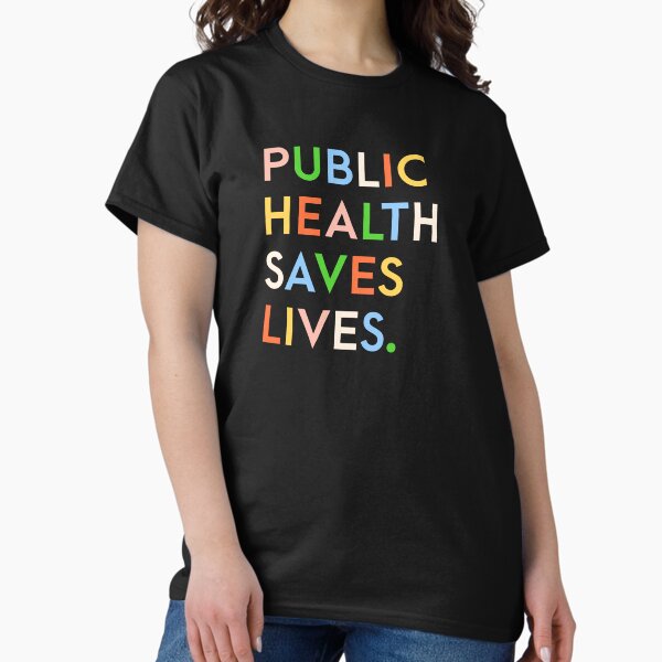 Item preview, Public Health Saves Lives Modern Print designed and sold by Mariah Quick.