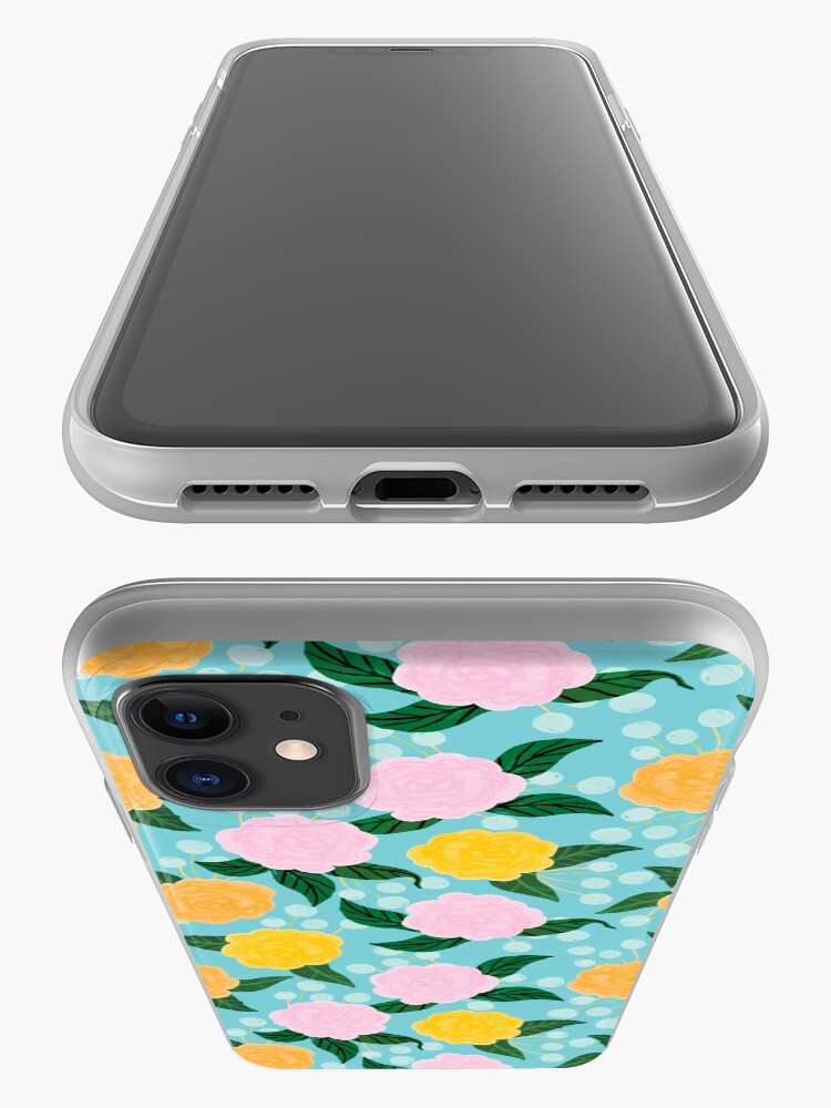 Alternate view of Playful pastel Florals iPhone Case