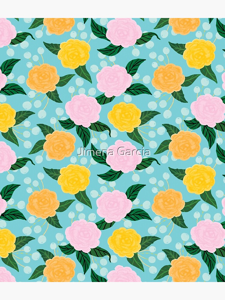 Playful pastel Florals by Jime-Creates
