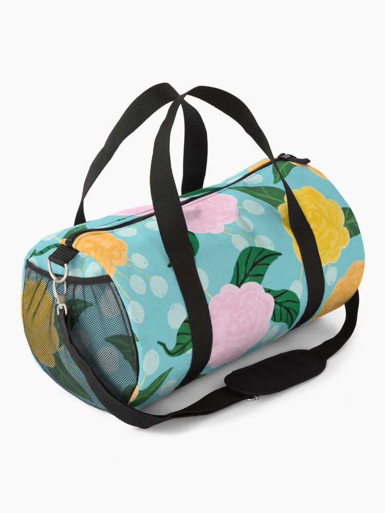 Alternate view of Playful pastel Florals Duffle Bag