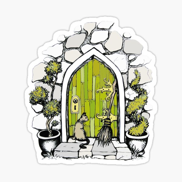 The Green Witch's Cottage Sticker