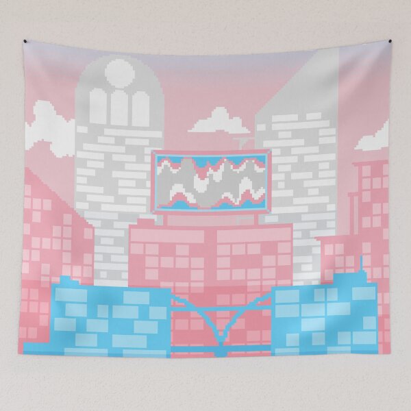 Item preview, Pixel Trans Pride City designed and sold by MetallicWings15.