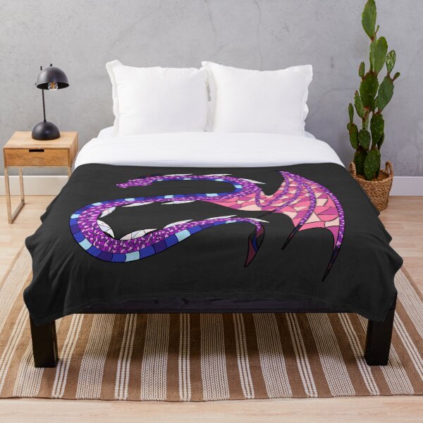 Artikelvorschau, Genderfluid Pride Mosaik Buntglas Drache entworfen und verkauft von Felivora.