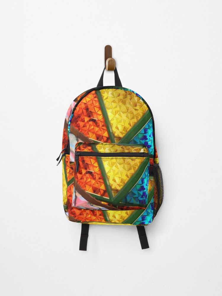 Thumbnail 1 of 3, Backpack, Triangles Aglow designed and sold by Rkwkinnard.